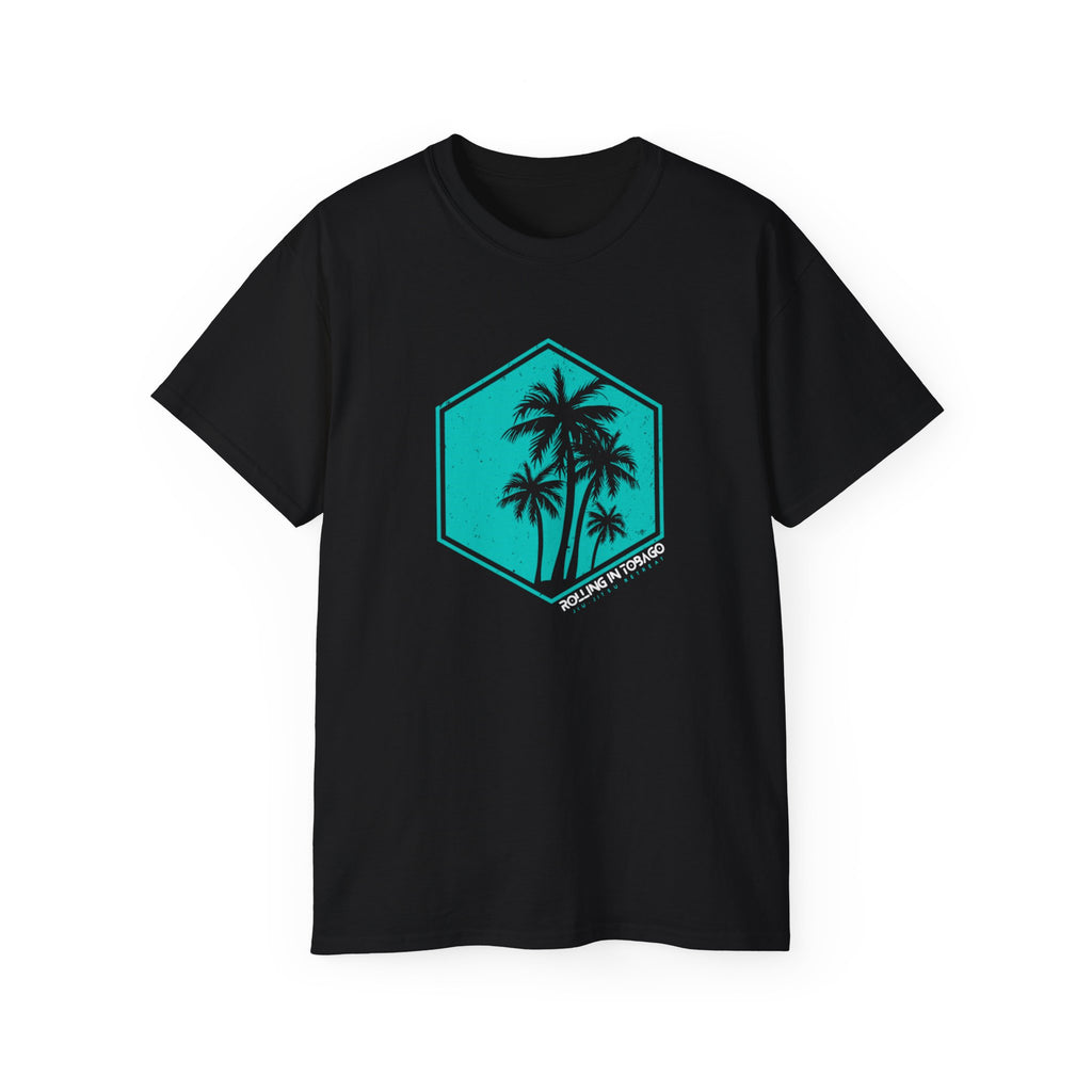 Rolling in Tobago - Black Tropical Tee