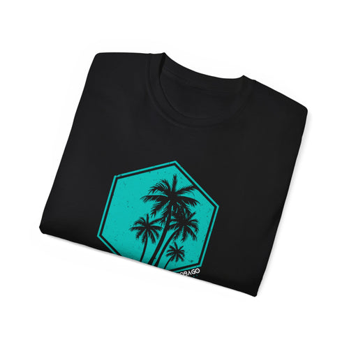 Rolling in Tobago - Black Tropical Tee