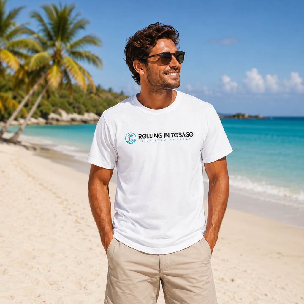 Rolling in Tobago - White Logo Tee
